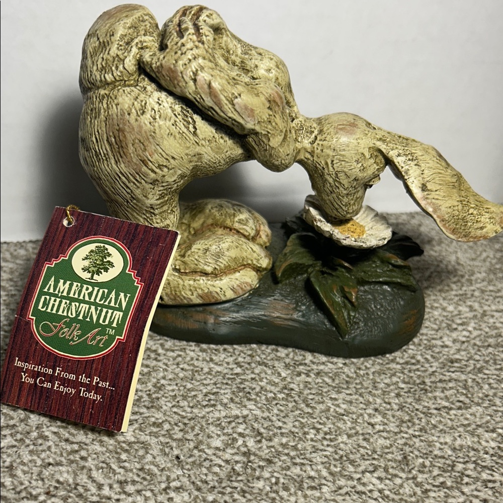 Cream Bunny Sculpture